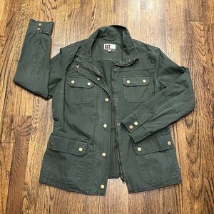 Kut from the kloth green utility jacket